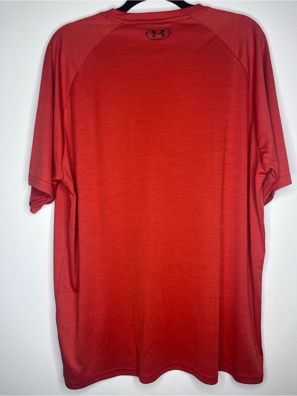 Under Armour Orange Short-Sleeve Training Tee with Black Logo - Picture 2 of 3